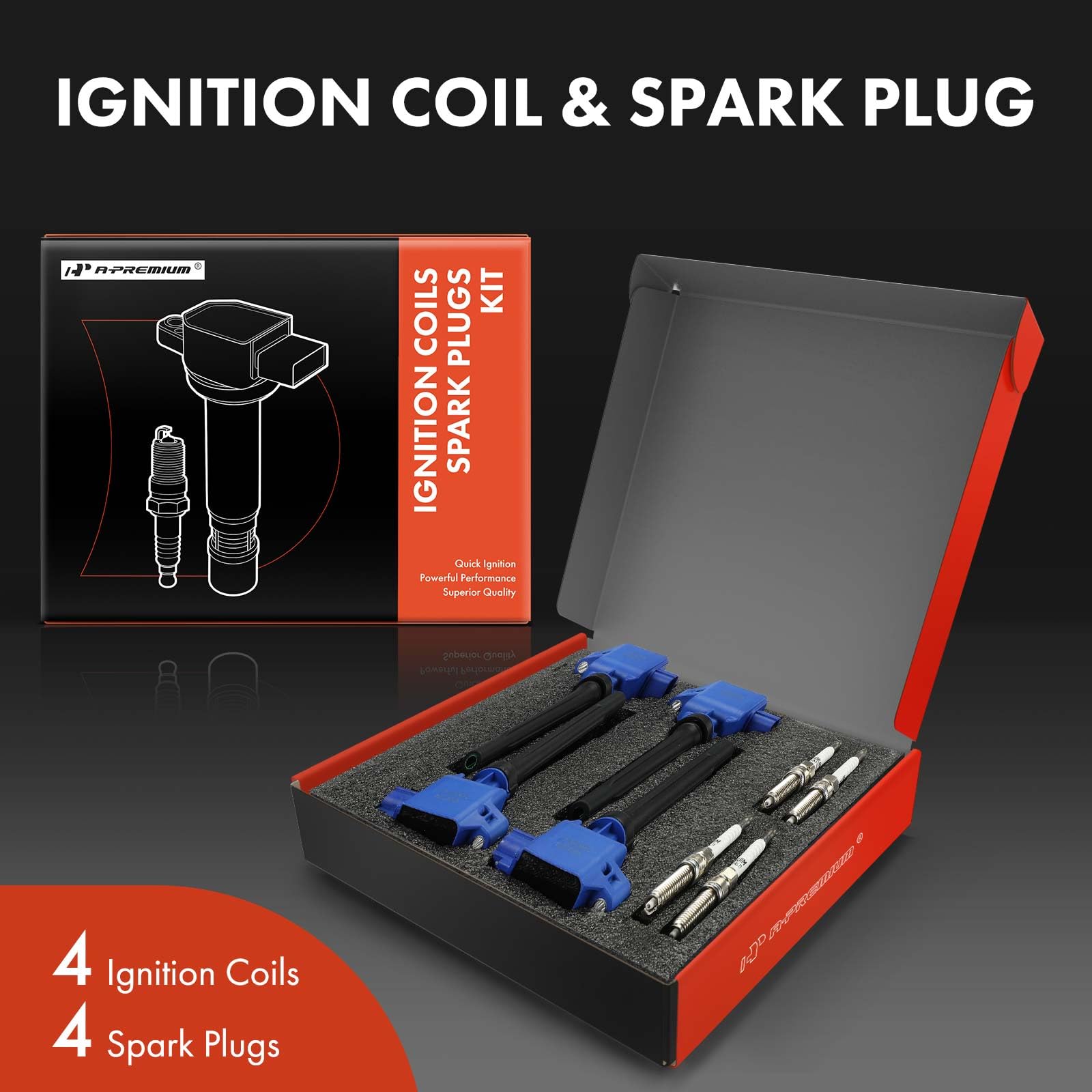 Amazon.com: A-Premium Ignition Coil Pack and Iridium Spark Plugs